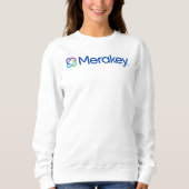 Le sweatshirt des femmes de logo de Merakey (Devant)