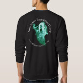 Le sweatshirt des hommes avec l'avant et les logos (Dos)