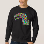 Le sweatshirt des hommes de conception de toucan (Devant)
