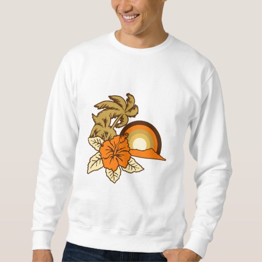 Le sweatshirt des hommes surfants de safari (Devant)