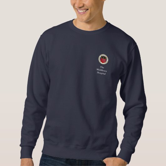 Le sweatshirt d'hôpital de Middlesex - logo et (Devant)