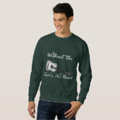 Le sweatshirt foncé de base des hommes de guitare (Devant entier)