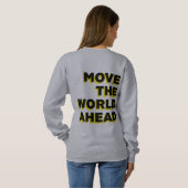 Le sweatshirt gris des femmes - Faire avancer le m (Dos entier)