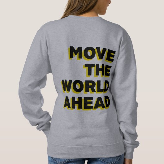 Le sweatshirt gris des femmes - Faire avancer le m (Dos)