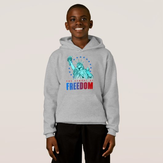 Le symbole de la liberté | Sweat - shirt à capuche (Devant entier)