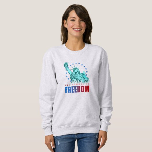 Le symbole de la liberté | Sweatshirt des femmes (Devant entier)