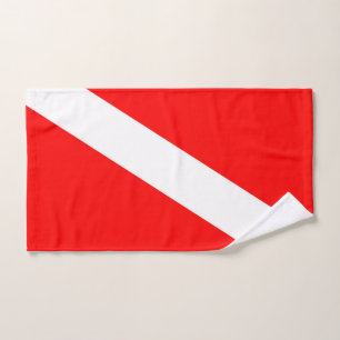 le symbole diagonal rouge de la plongée sous-mari
