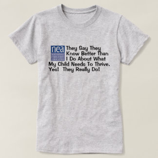 Le syndicat des enseignants de l'AEN dit T-shirt