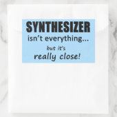 Le synthétiseur n'est pas tout Sticker rectangulai (Sac)