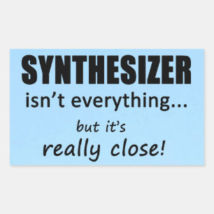 Le synthétiseur n'est pas tout Sticker rectangulai