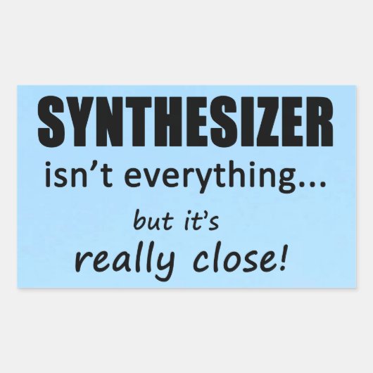 Le synthétiseur n'est pas tout Sticker rectangulai (Devant)