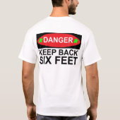 Le T-shirt à distance sociale de six pieds de plus (Dos)