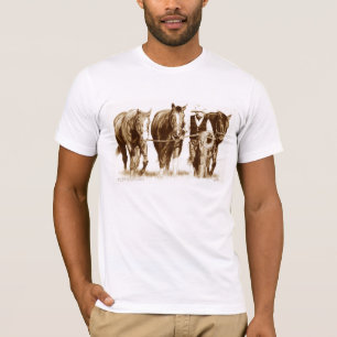 Le T-shirt adapté par blanc des hommes
