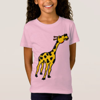 le T-shirt adapté par girafe de la fille
