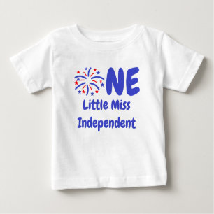 Le T-shirt bébé de la petite Miss Indépendante 1er