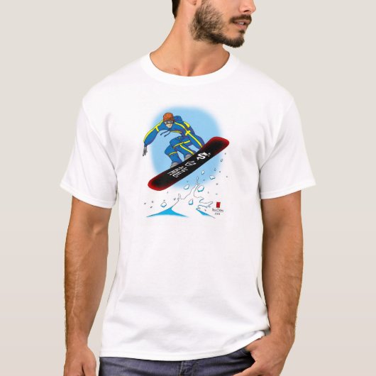 Le T-shirt blanc de surfeur de dragon changent (Devant)