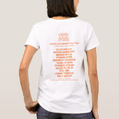 Le T-shirt blanc des femmes de pingouin de vampire (Dos)