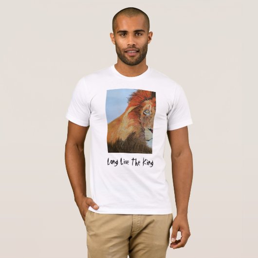 Le T-shirt blanc des hommes avec la conception de (Devant entier)
