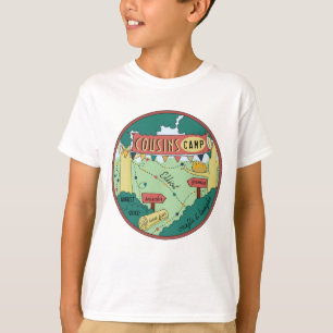 Le T-shirt camp d'été pour enfants personnalise