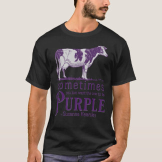 Le T-shirt classique de la vache violette