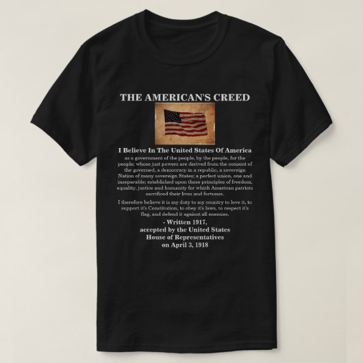 LE T-shirt CREED DES AMÉRICAINS (Design devant)