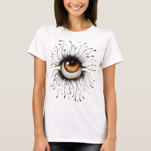 Le T-shirt d'art de regard fixe