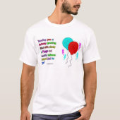 Le T-shirt de base blanc des hommes de citation de (Devant)
