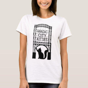 Le T-shirt de base de ville des femmes magiques de
