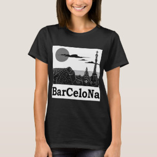 Le T-shirt de base des femmes de Barcelone