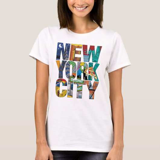 Le T-shirt de base des femmes de New York City (Devant)
