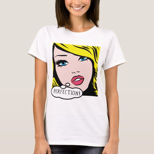 Le T-shirt de base des femmes de "PERFECTION" (Devant)