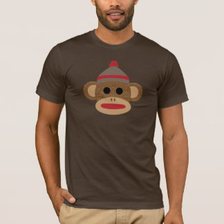 Le T-shirt de base des hommes de brun de singe de