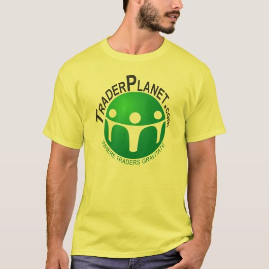 le T-shirt de base des hommes de TraderPlanet.com (Devant)