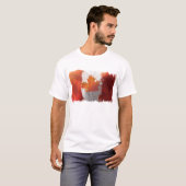 Le T-shirt de base des hommes du drapeau du Canada (Devant entier)