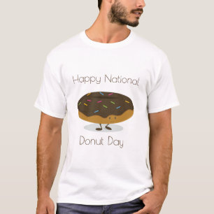 Le T-shirt de beignet des hommes nationaux du jour