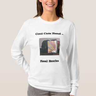le T-shirt de chats réserve des librairies