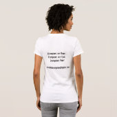 Le T-shirt de femmes de chapitre de Brompton (vélo (Dos entier)