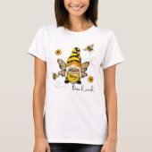 Le T-shirt de Gnome Bee Kind Sunflower Ladie (Devant)