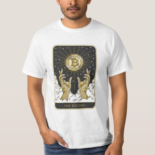 Le T-shirt de la carte Tarot Bitcoin (Devant)