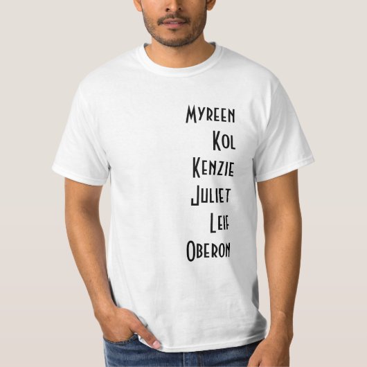 Le t-shirt de la distribution de Shifter Academy (Devant)