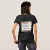 Le T-shirt de la femme de prière de Noël (Donald (Dos entier)