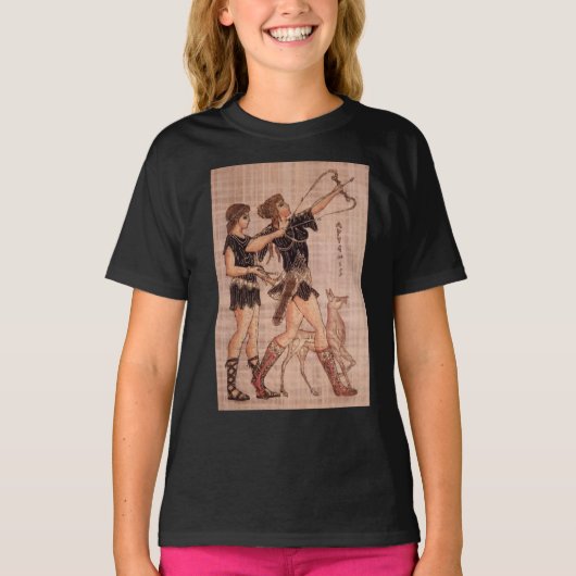 Le T-shirt de la fille de base d'Artemis de déesse (Devant)