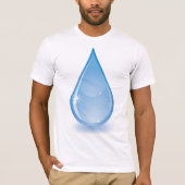 Le T-shirt de l'eau des hommes de scintillement de (Devant)