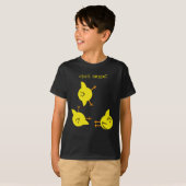 Le T-shirt de l'enfant d'aimant de poussin (Devant entier)