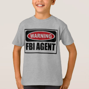 Le T-shirt de l'enfant d'avertissement d'AGENT DU