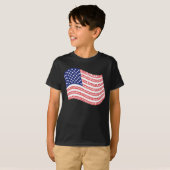 Le T-shirt de l'enfant de drapeau de déclaration (Devant entier)