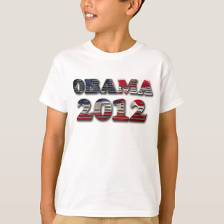 Le T-shirt de l'enfant de drapeau d'Obama 2012