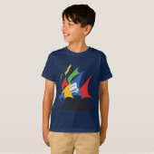 Le T-shirt de l'enfant de Google de pirate (Devant entier)