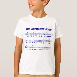 Le T-shirt de l'enfant de la chanson d'alphabet