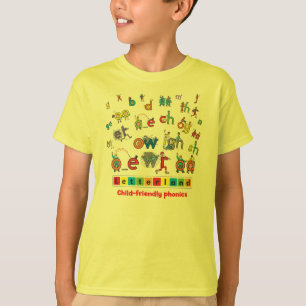 Le T-shirt de l'enfant de Letterland   polychrome